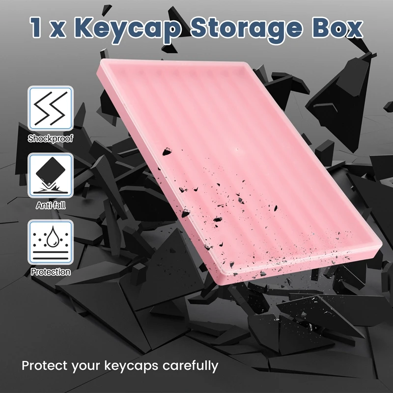 Waterproof Keycap Storage Box For Keyboard Keycaps Display And Collection With Lid C