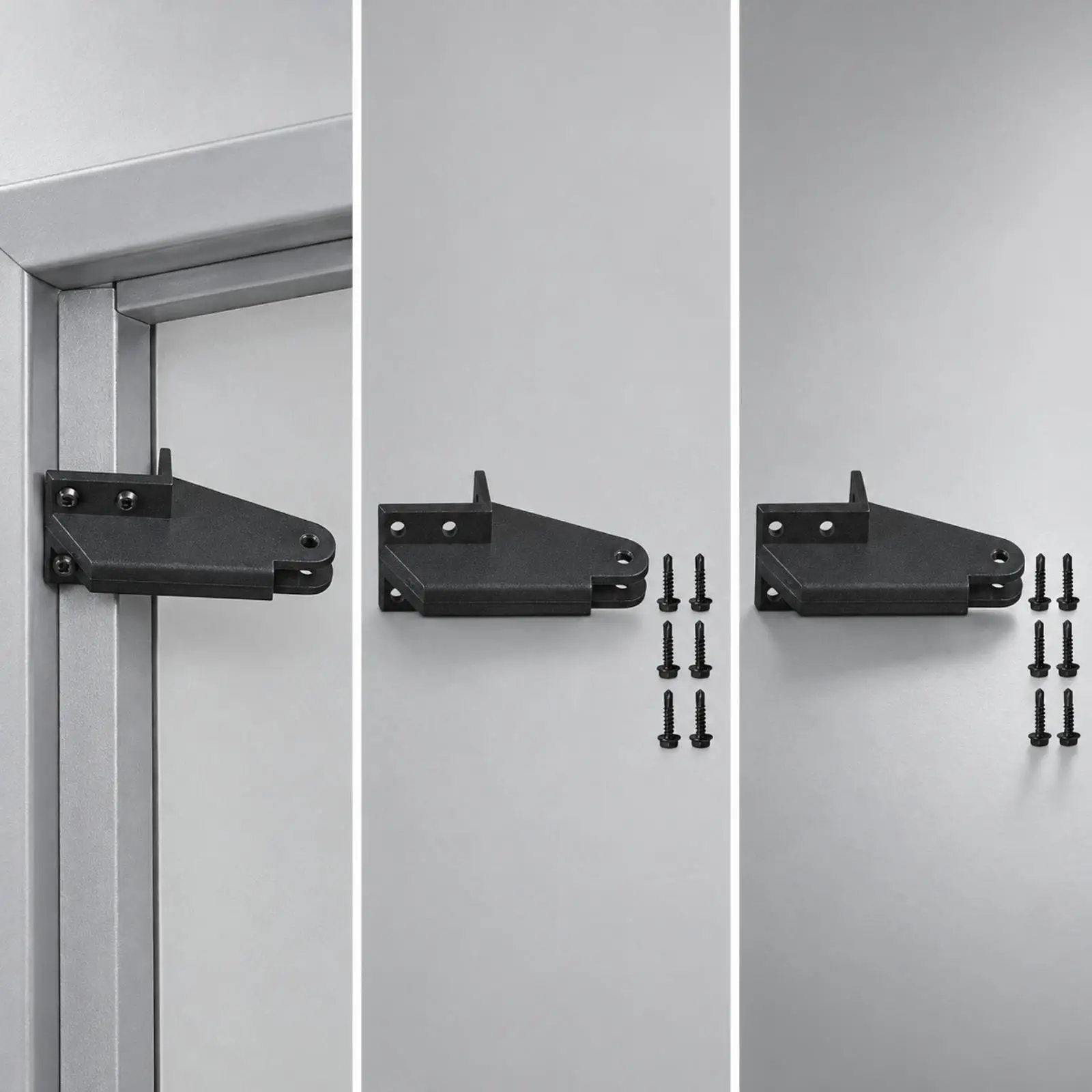Door Closer Bracket with Mounting Screws Sturdy Tapered Door Closer Mounting Bracket Replacement Easy to Install