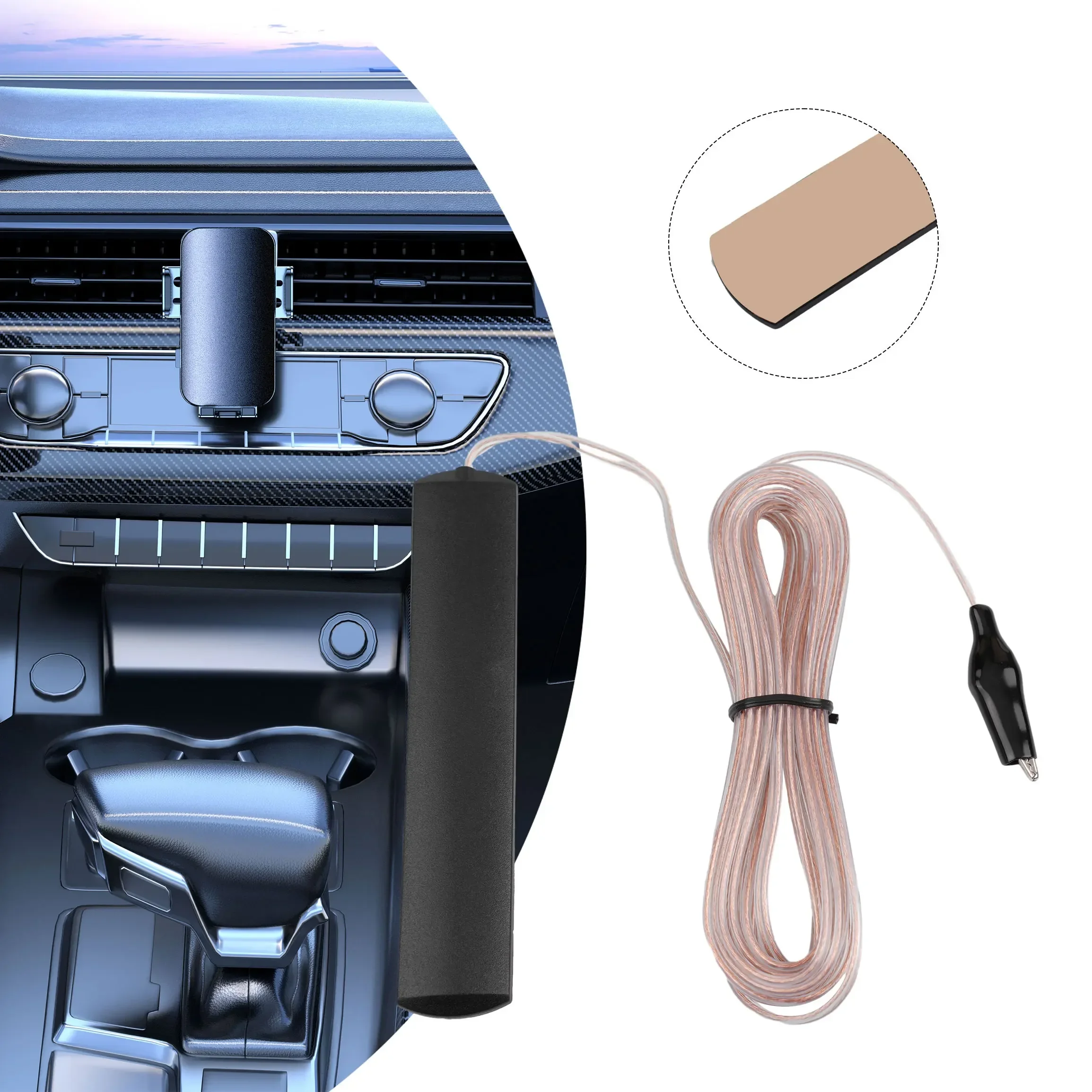3.2M Home/Indoor Radio FM Stereo Pure Copper Wire Antenna Signal High Gain Booster Stable Signal 85-112MHz