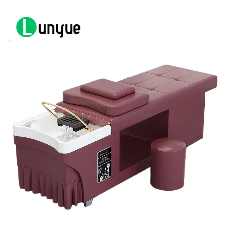 Multifunctional Spa Shampoo Bed with Heating Water Circulation and Fumigation for Massage Barber Shop Hair Washing