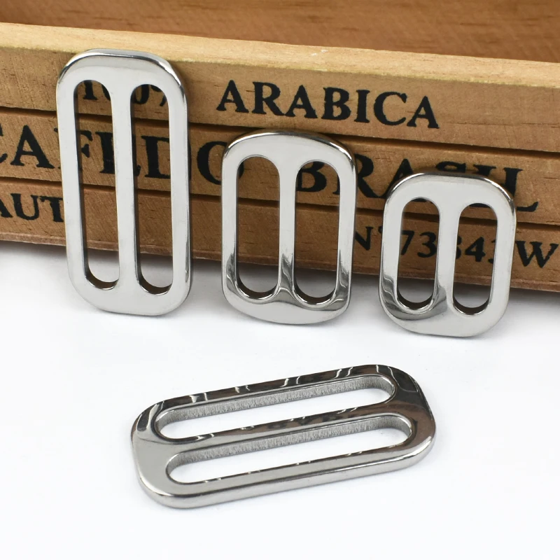 5/10/20Pcs Deepeel 20-38mm Stainless Steel Buckles Bag Strap Tri-Glide Slider Clasp Backpack Webbing Adjust Hook DIY Accessories