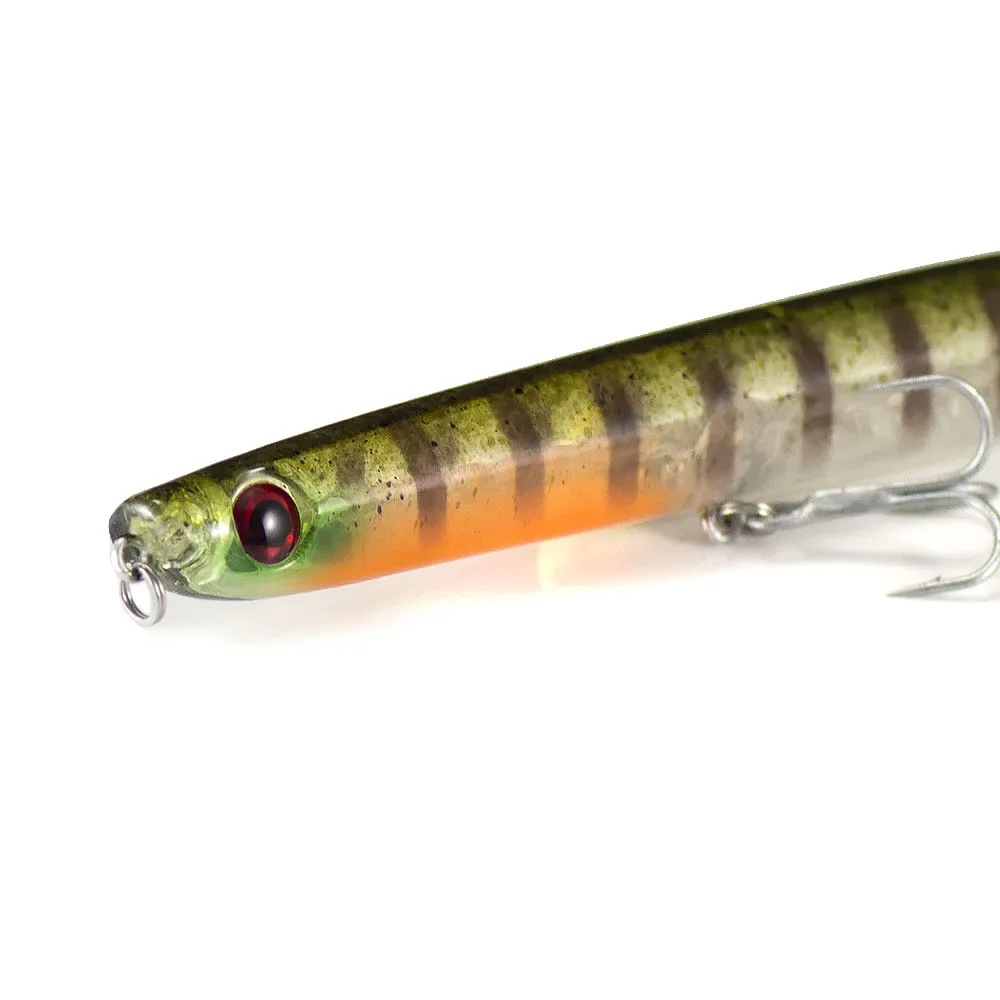 Countbass Surface Topwater Fishing Lure Popper Stick Bait Bass Leurre Peche Pencil Hard Bait Saltwater Lures  123mm 17g