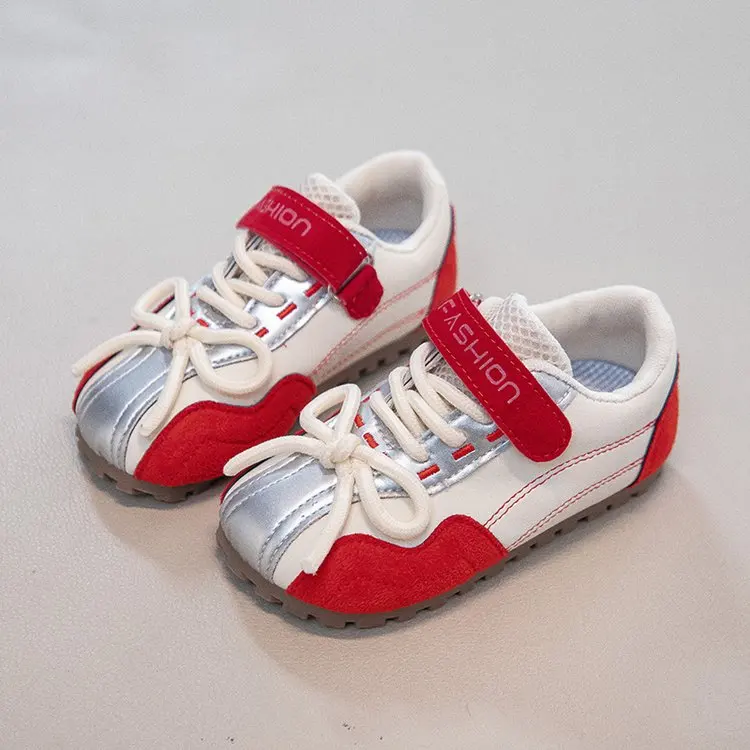 

Kid Colorblock Casual Sneakers for Boys Girls 2025 New Autumn Toddler Walking Shoes Soft Sole Versatile Chic Kid School Trainers