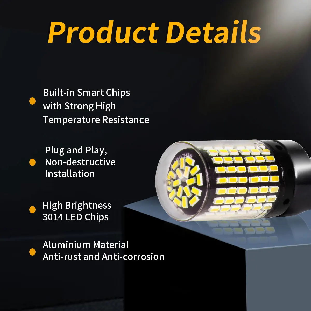Superstarkes 3014 LED 144 Chip Auto-LED-Bremslicht 1156 BA15S 1157 BAY15D W21W W21/5W Geeignet für Auto-Rückfahr-, Brems- und Signalleuchten