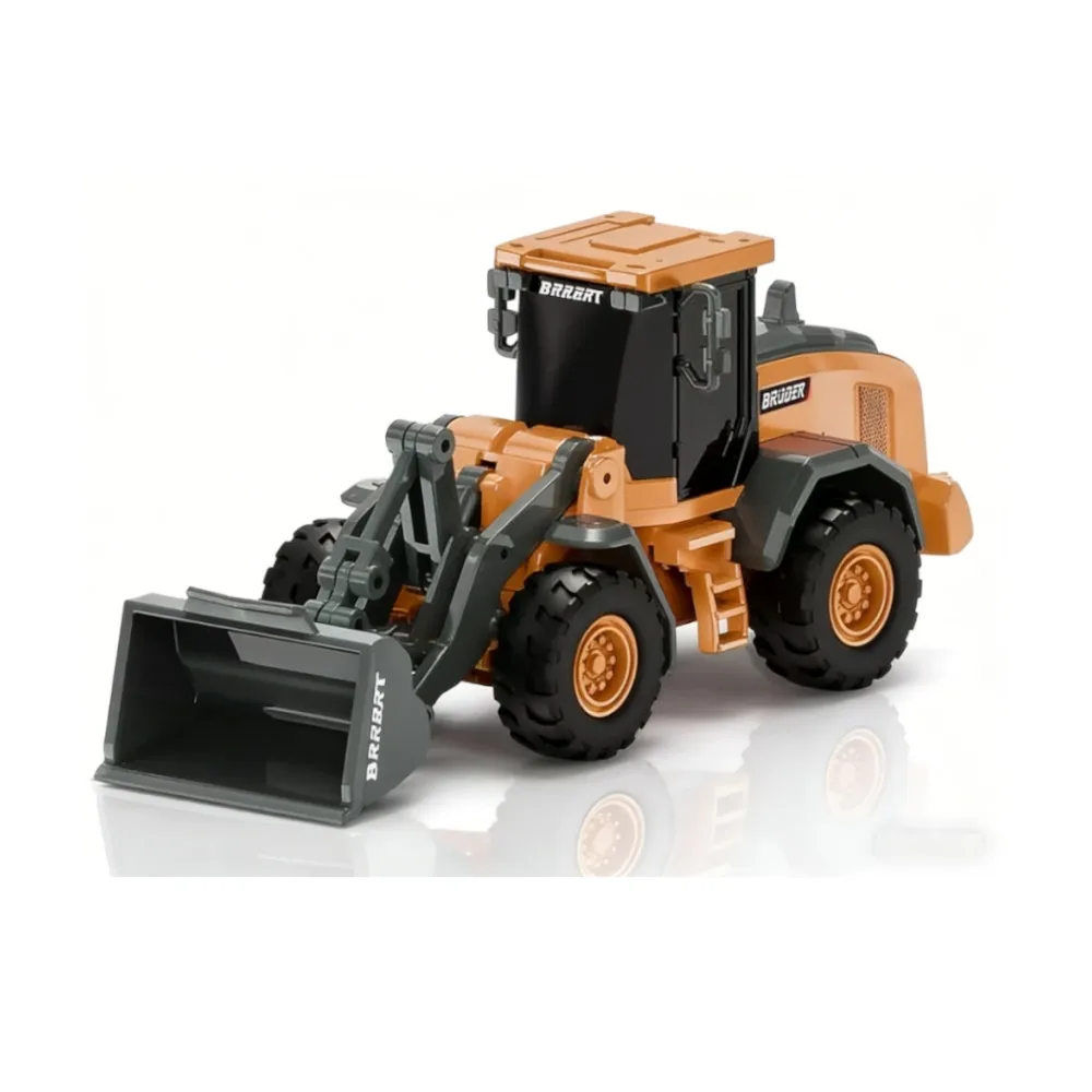 

Z6758 1/64 2.4G Mini RC Car Alloy Bulldozer Loader Truck Support App Remote Controlled Full Scale Engineering Vehicle Toys