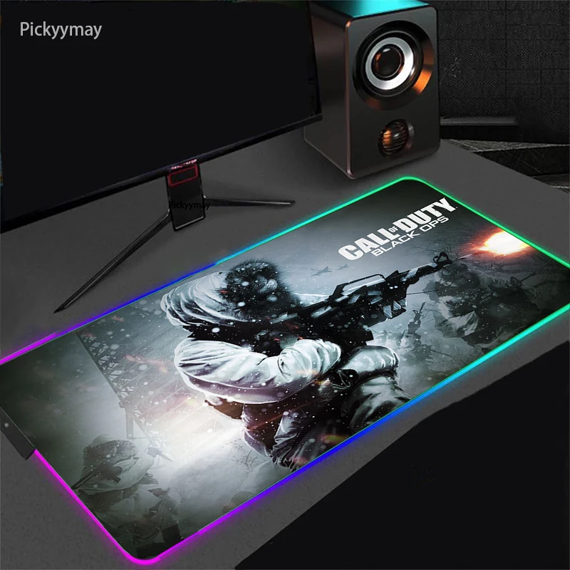 

RGB Gaming Mouse Pad Call Of Duty Mousepad Large Mause Pad Anime XXL Carpet Mouse Mat Gamer Pc Desk Carpet LED With Backlight