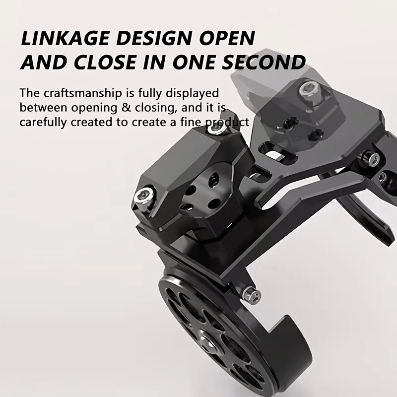 Foldable & Collapsible Motorcycle Bicycle Cup Holder, Sturdy Lightweight Portable Water Bottle Cage for Sports, Delivery, Travel