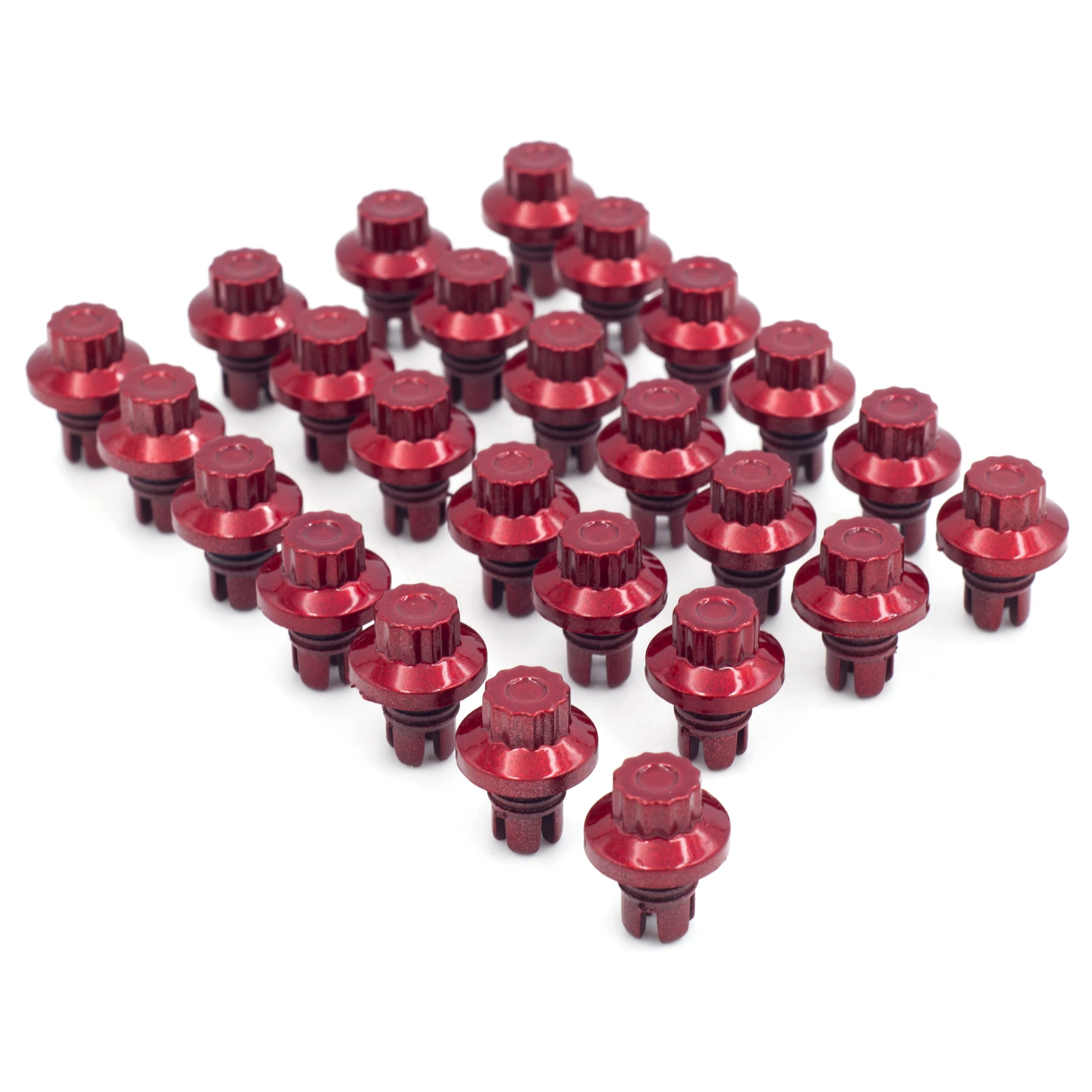 Eloxiumy 25pcs or 100pcs 8mm Nuts Studs Bolts Rivets Tire Rim Cover Protector Decorations Car Styling Tunning Wheels Tires Parts