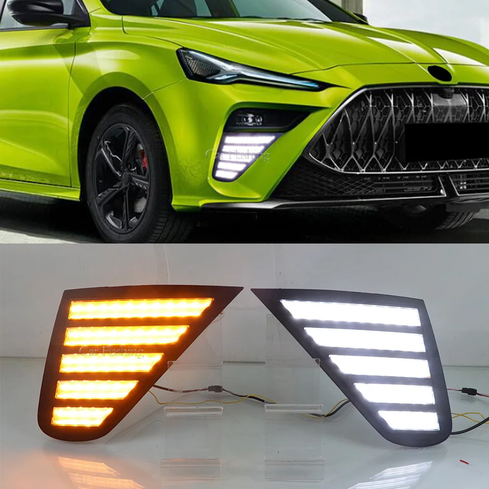 For MG 5 Scorpio 22 daytime running lights, flowing turn signals, front fog lights, front bumper daytime running lights