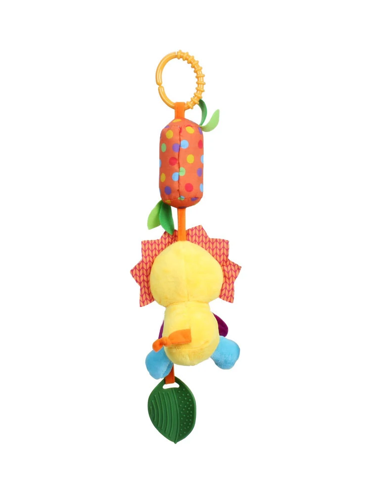 Baby Sensory Hanging Rattles Soft Learning Toy Plush Animals Stroller Infant Car Bed Crib with Teether for Bebe Babies Toddlers