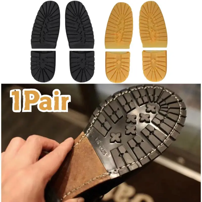 Men Women DIY Shoe Repair Replacement Outsoles Thicken Rubber Non‑Slip Wear Resistant Silent Shoe Sole Stickers Mat Pads