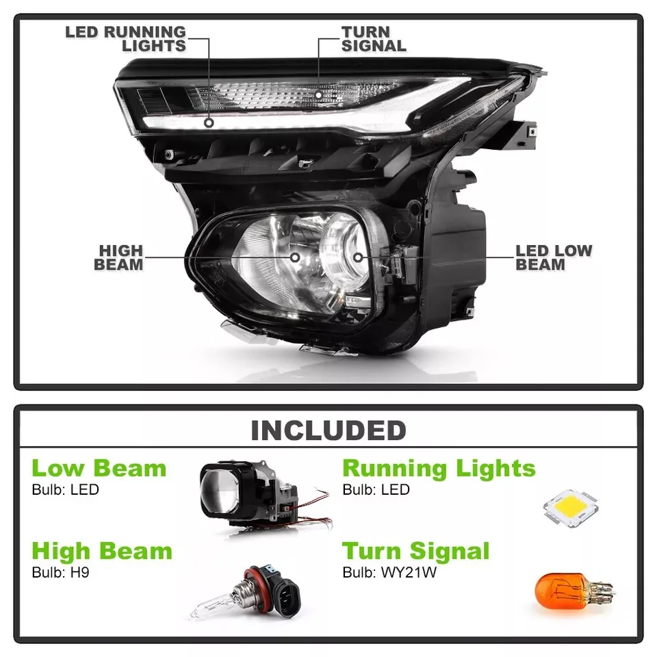 LED Headlight For Chevrolet Trailblazer 2021 2022 2023 Projector Headlamp DRL Daytime Running Light Turn Signal Lights