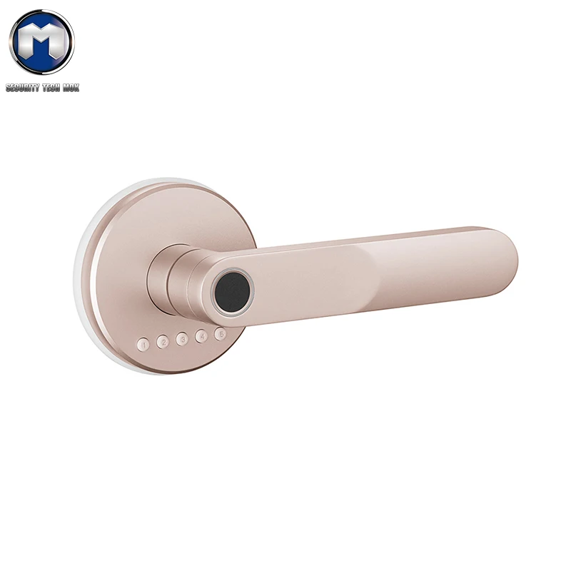 

MOK Zinc Alloy Simple Modern Hotel White Biological Fingerprint Digital Door Lock