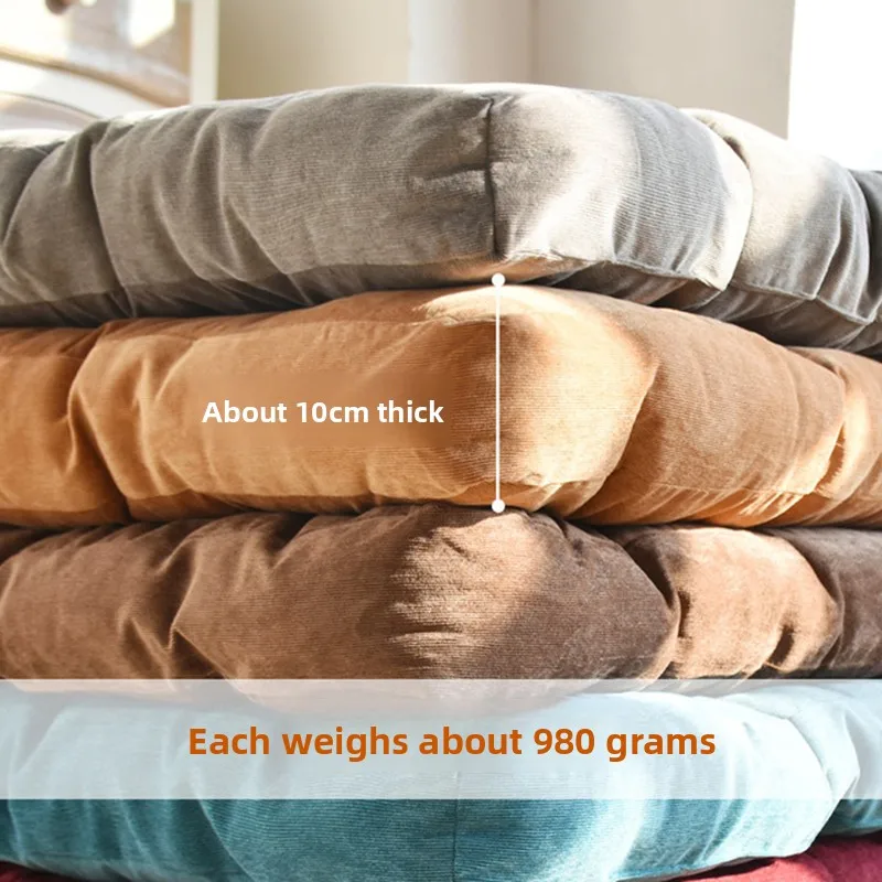 Tatami Floor Mat Floor Cushion ,Foldable Bed Mattress, Extra Thick Large Seat Pads for Living Room Bedroom Balcony, Futon Carpet