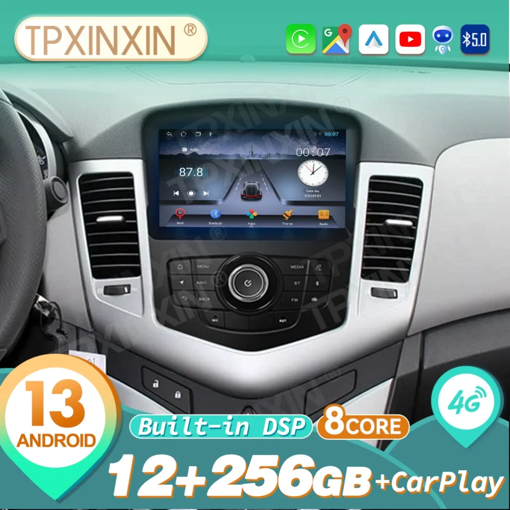 

8 Inch For Chevrolet Cruze 2009~2015 Carplay Android Auto Car Radio Stereo Automotive Multimedia Player GPS Navigtion Head Unit