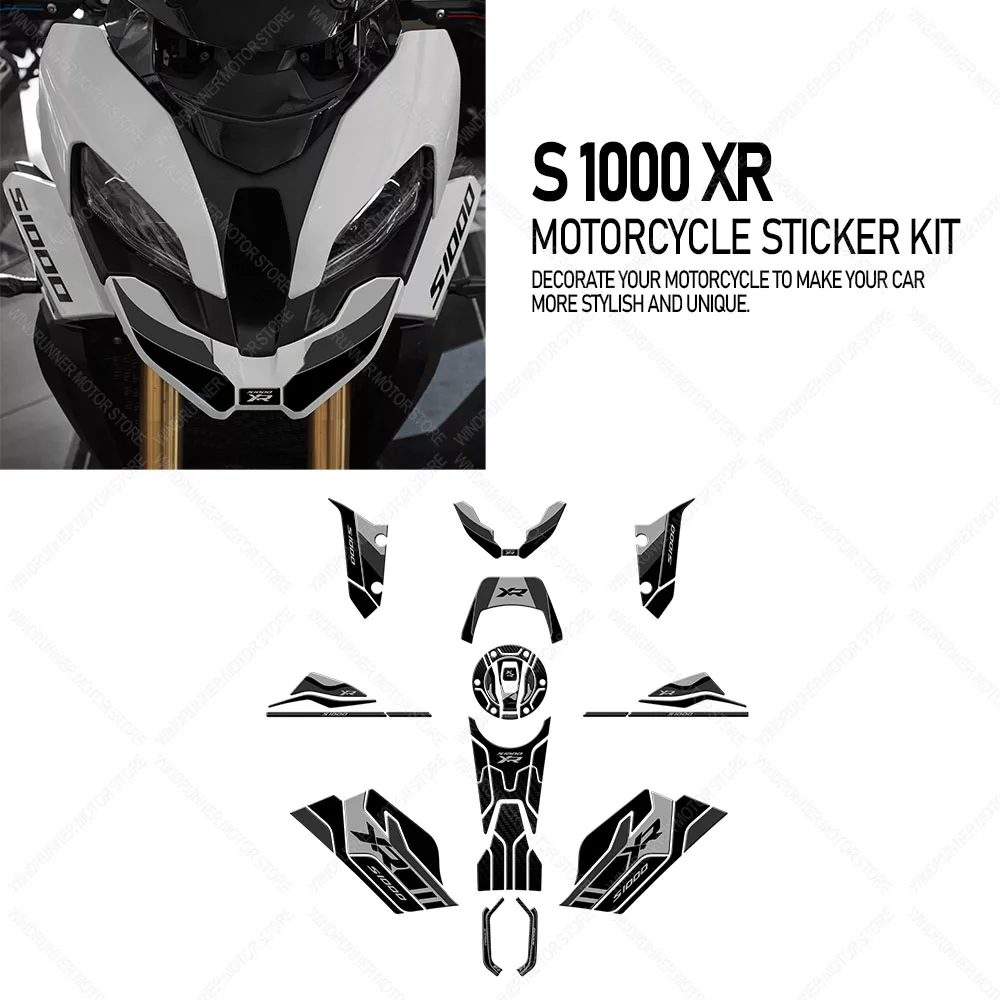 

Motorcycle Accessories Tank Pad 3D Gel Epoxy Resin Stickers Kit Anti-Slip Waterproof Sticker For S 1000 s1000 XR