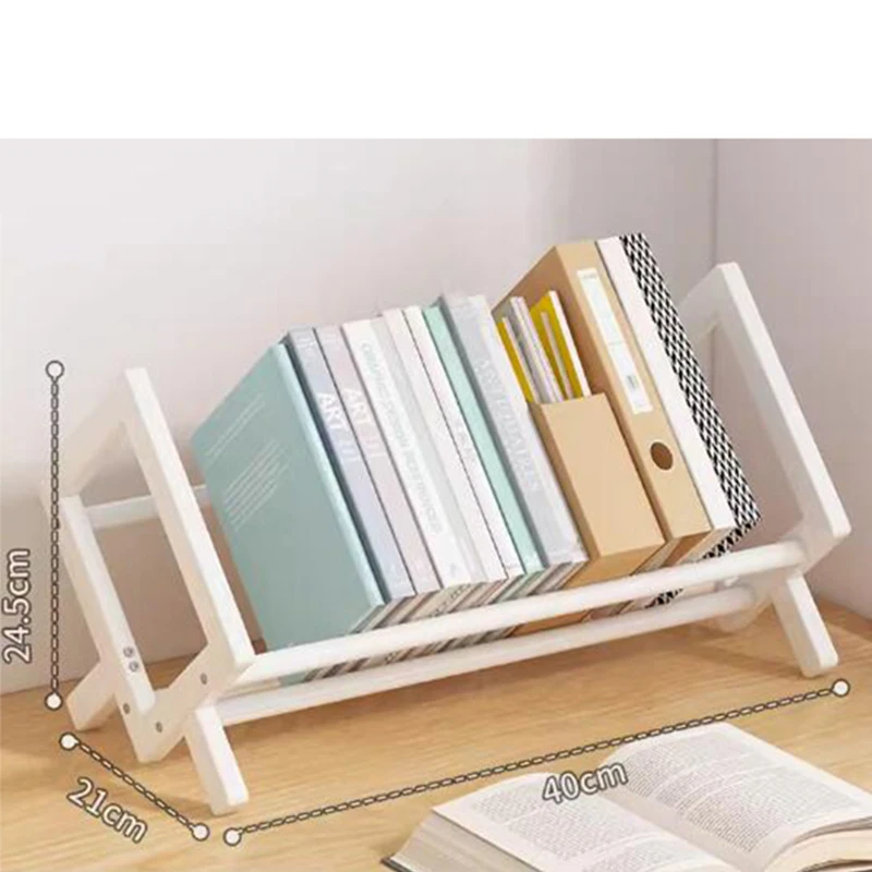 small office furniture racks shelf for home holders bamboo wood bookcase classic desgin collection Length 40cm 15.75in