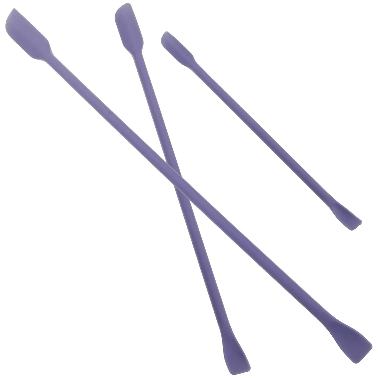 3Pcs Silicone Mini Spatula Set Makeup Spatulas Double Ended Use Lotion Scraper Small Essential Tool Makeup Spatula