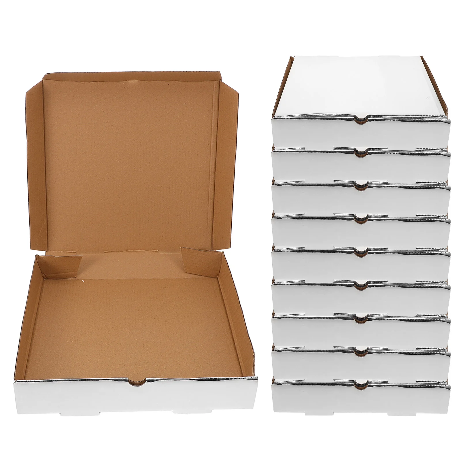 

10 Pcs Pizza Box Container Stacker Tray Boxes for Packaging Leftover Storage Case Blank