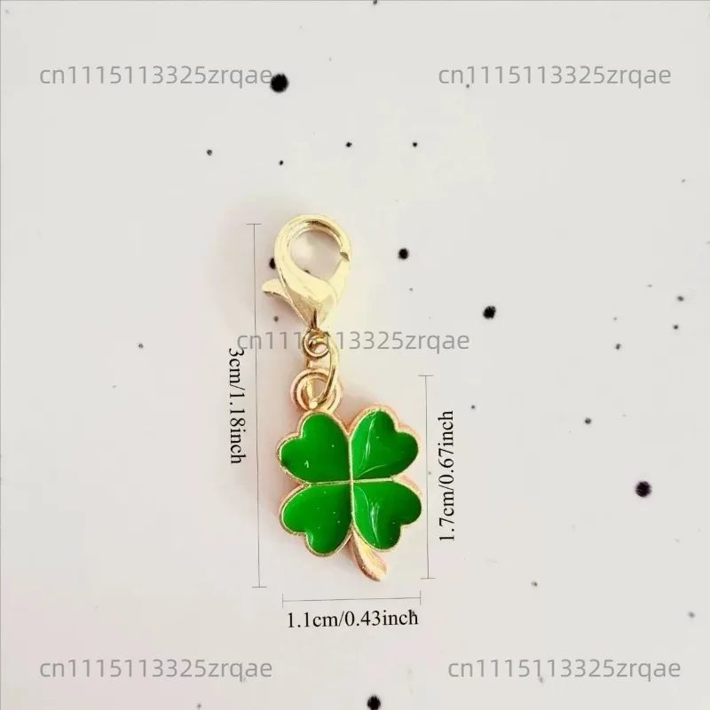 20pcs Lucky four-leaf clover keychain pendant gift pendant four-leaf clover DIY accessories