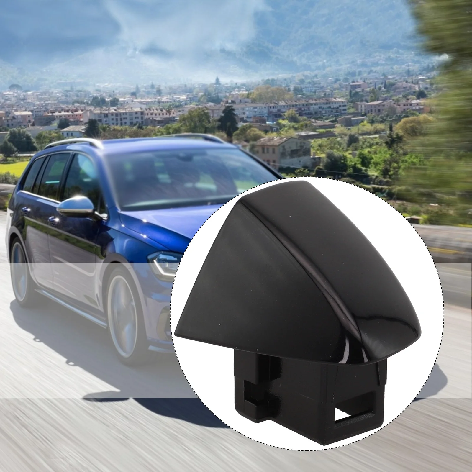 Front Left Driver Side Door Handle Trim Cover 5GG837879 For T-Roc For MK7 Years 15 To 20 Direct Replace Deep Black Plastic Unit