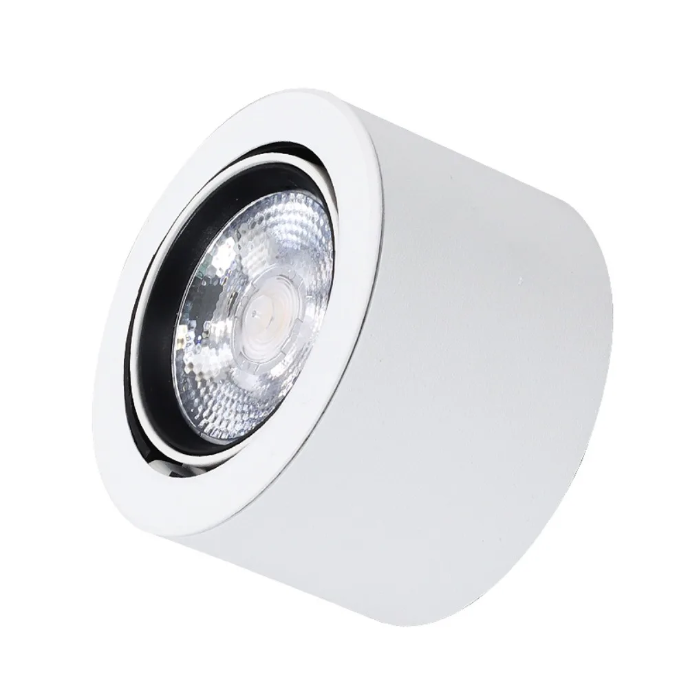 Projectores LED para iluminação de fundo, Downlight embutido, lâmpada do teto do cilindro longo, iluminação interior, 7W, AC 220V, 4000K