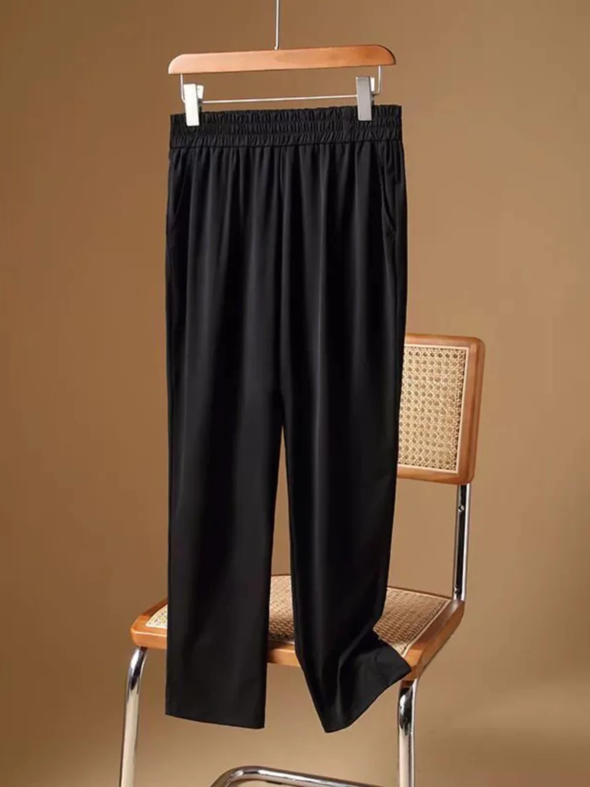 

Slimming Ice Silk Harem Pants Women's Summer New plus Size Loose Casual Nine Points Pants Trendy Hide Meat Carrot Pants