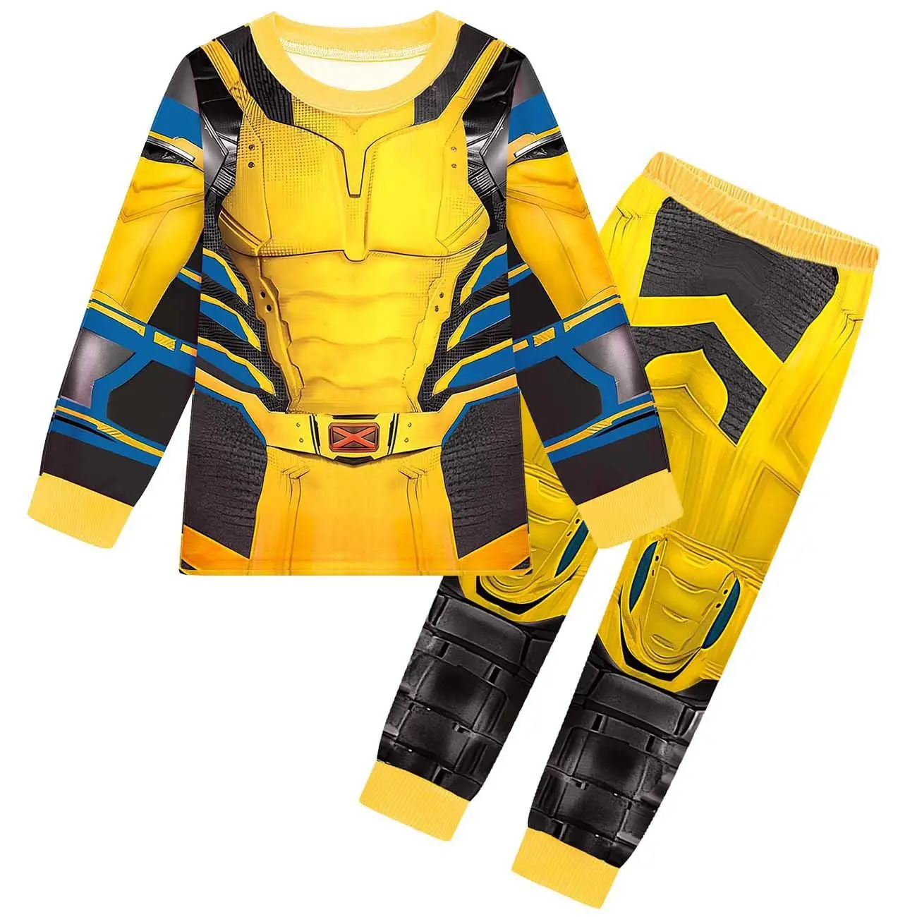 Cosplay D-Deadpool Costume for Kids Superhero Pyjamas Halloween Costume Children T Shirt+pants 2pcs Set Boys Girls Anime Clothes