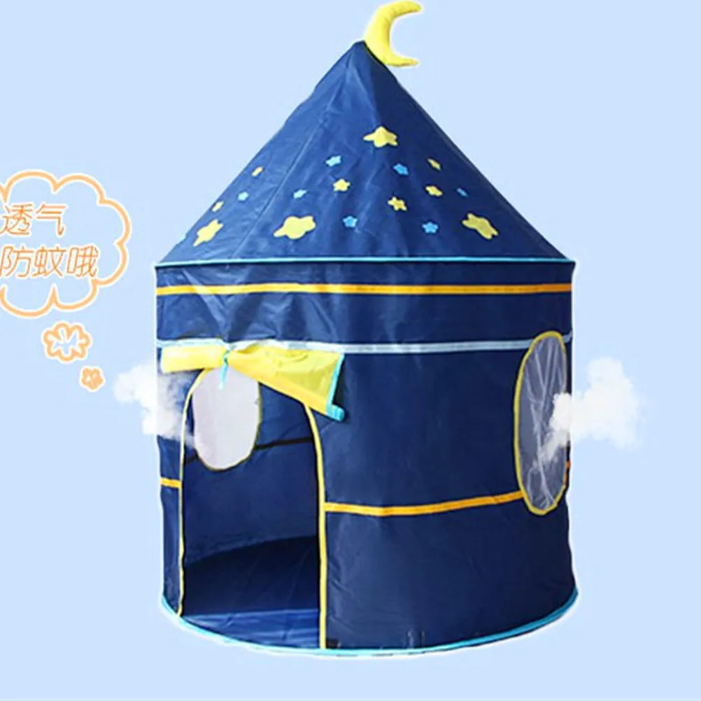 子供用プレイテント-キャッスルデザイン-折りたたみ式-キッズプレイハウス-室内-屋外兼用-ポータブル-ブルーボールプール-エンターテイメント-キッズプレイテント