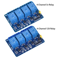 DC 5V 12V 24V 1 2 4 6 8 Channel Relay Module Board Shield with Optocoupler / High and Low Level Trigger for Arduino Raspberry 4