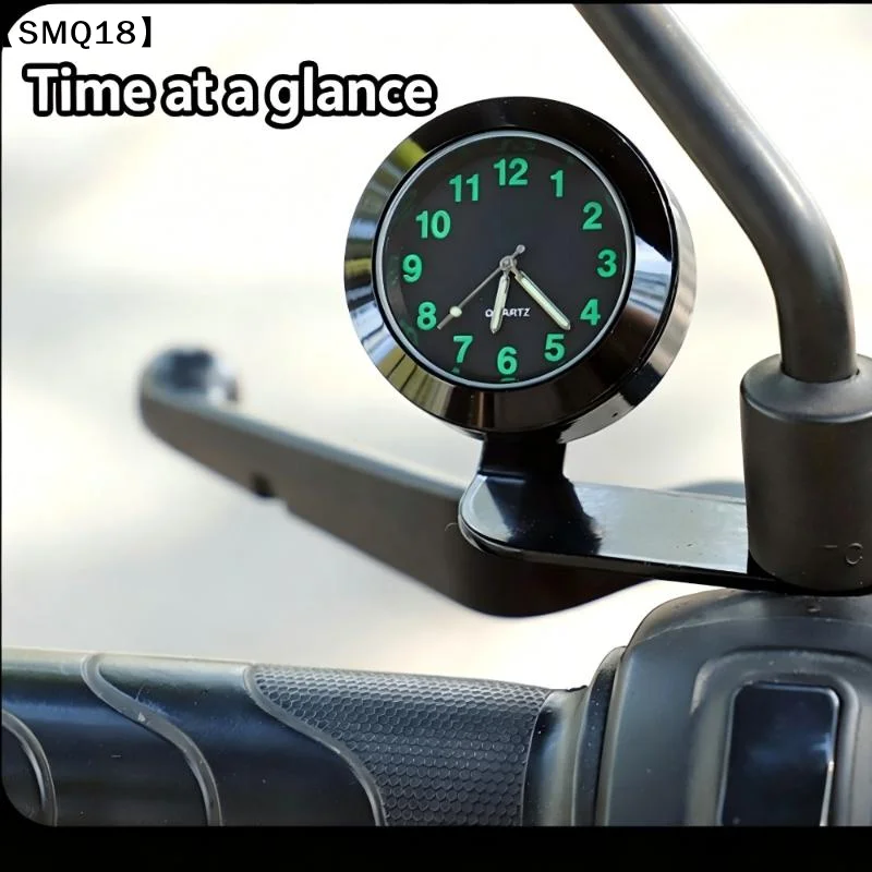 Illuminated Clock For Vehicles Suitable For Motorcycles And Electric Bikes Easy To Install Durable Casing Various Designs【SMQ】