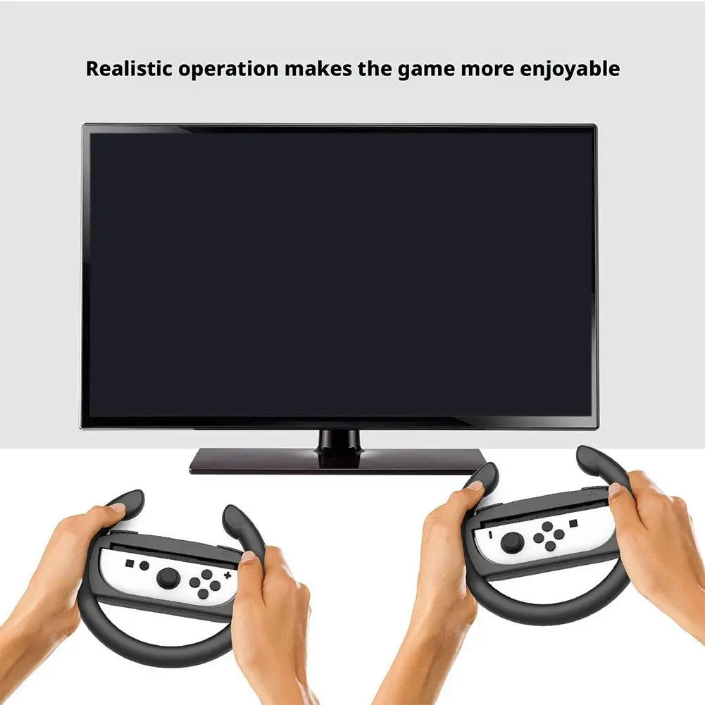 عجلات القيادة لوحدة التحكم نينتندو 2 عجلات JoyCons لمرفق وحدة تحكم ماريو كارت 8 ديلوكس Joycon 2 Pack