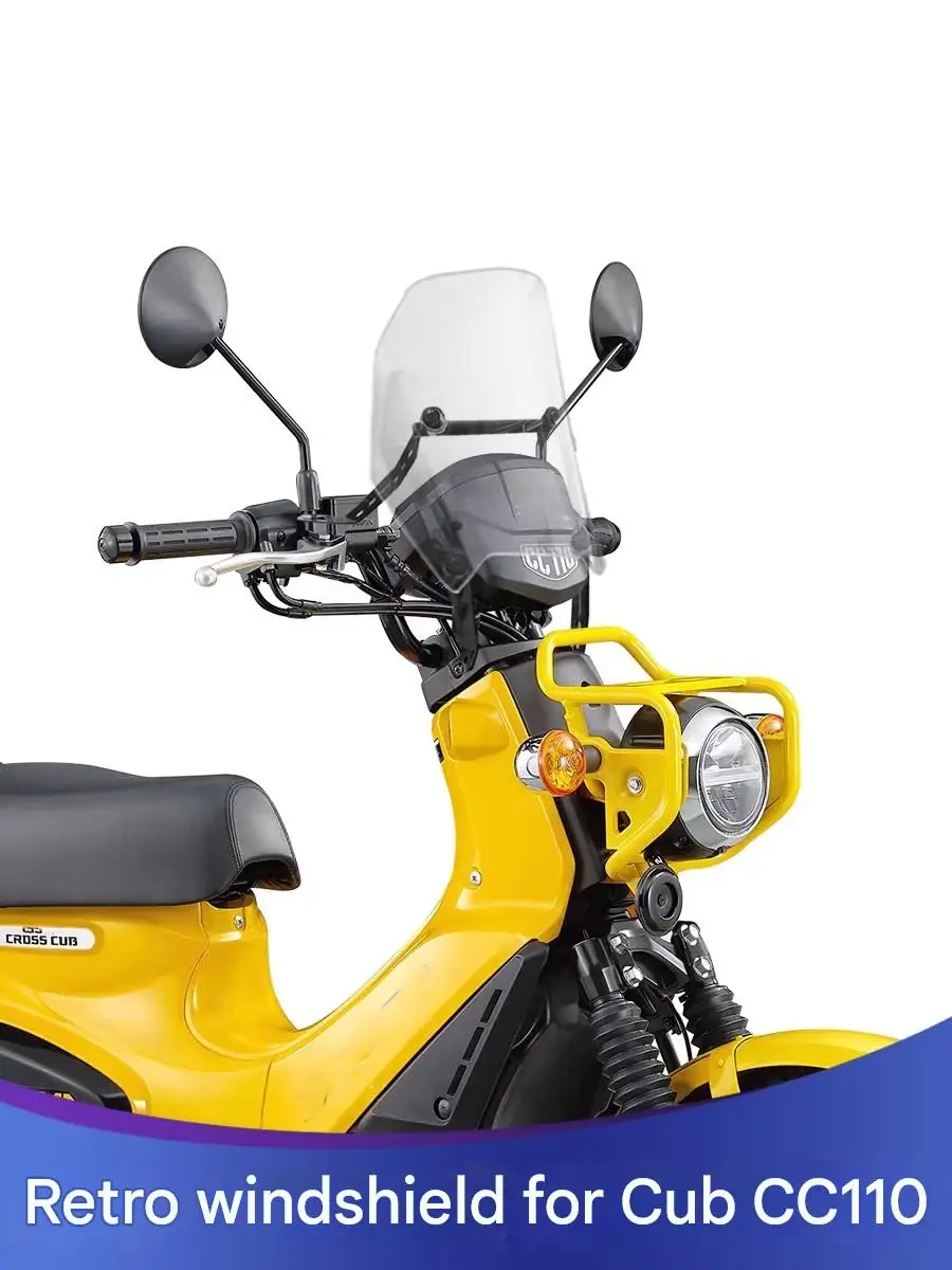 FOR Cross Cub 110 Vintage Windshield Optically Clear Distortion-Free Vision UV-Resistant Surface Panel for Enhanced Visibility