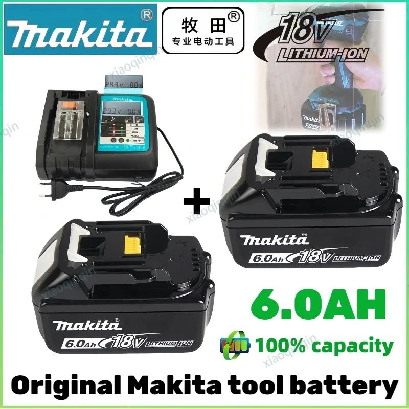 

Makita Original 18V 5.0Ah/6.0Ah, replaceable LED lithium-ion battery LXT BL1860B BL1860, rechargeable power tool battery