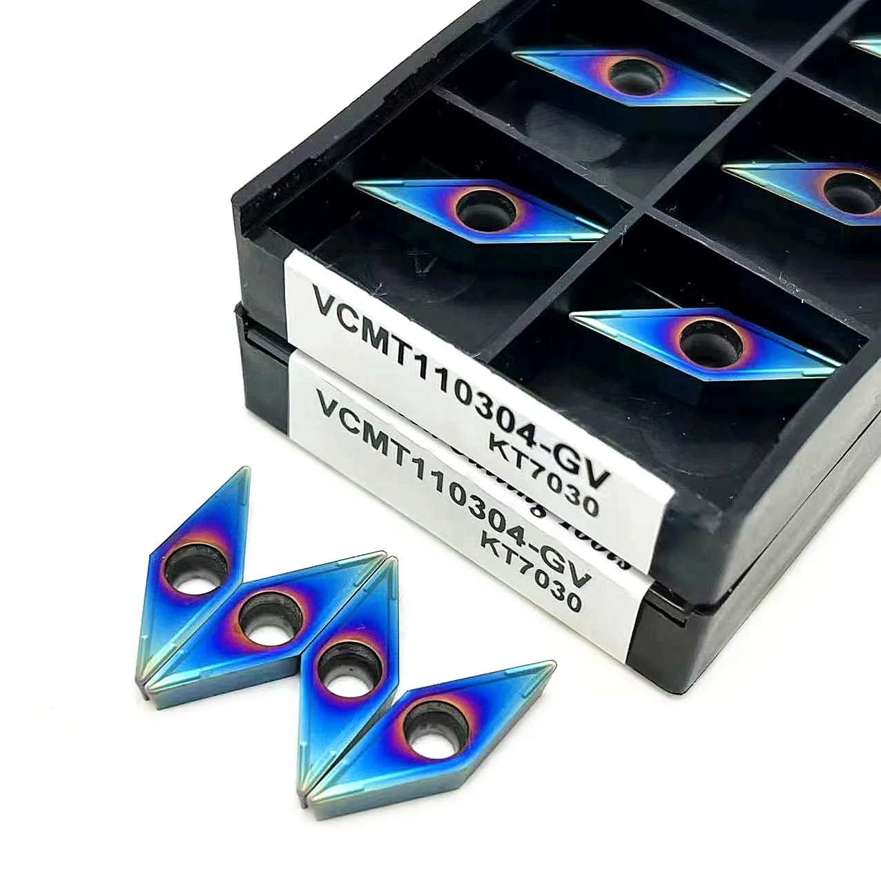 Alta qualità VCMT110304 GV KT7030 inserto in metallo duro lavorazione dell'acciaio VCMT 110304 GV KT7030 inserto per tornitura interna carburo di tungsteno