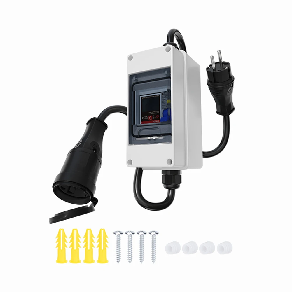 

3 Meters Rubber Cable IP65 Waterproof Meter Home Energy Management Flexible Usage Scenarios Lightweight And Portable Design