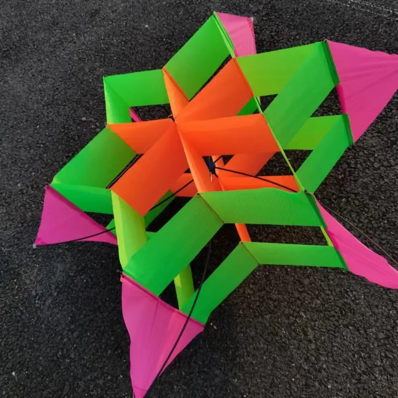 Travel-friendly 3D Plum Blossom Style Kite for Kids & Adults, Ideal for Beach, Park, Picnic, Easy to Fly, 1 Piece Outdoor Toy