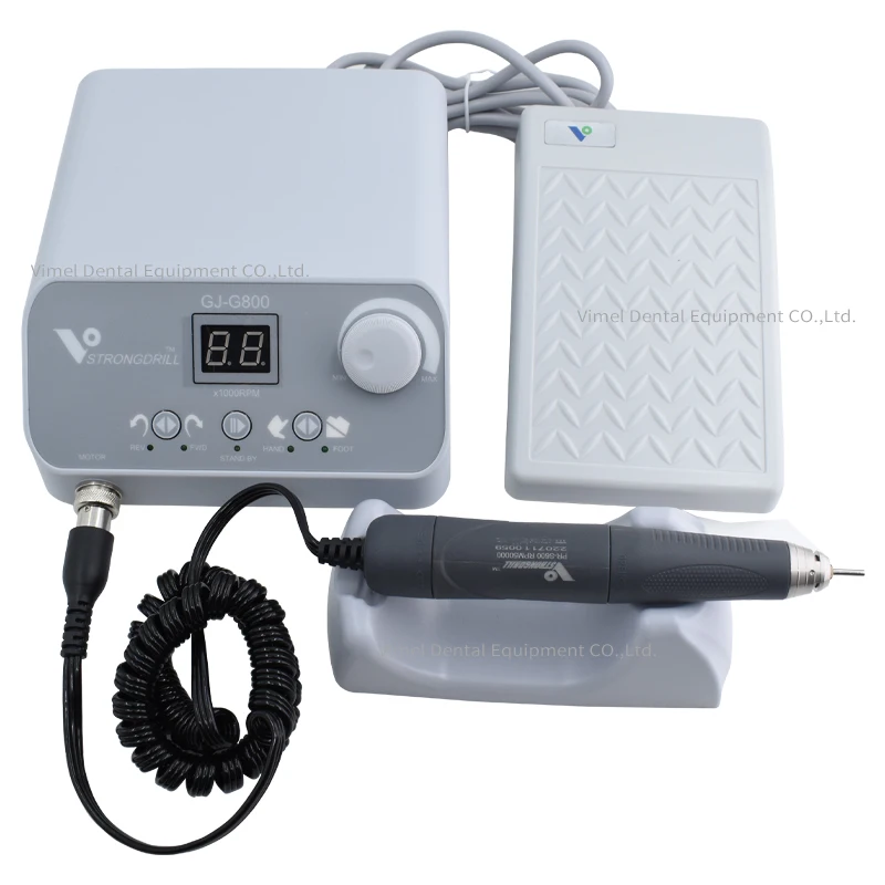 

Lab Brushless Micromotor Foot Pedal Control 50,000rpm Polishing Handpiece G800 Jewelry, Jade, Dentures Polisher