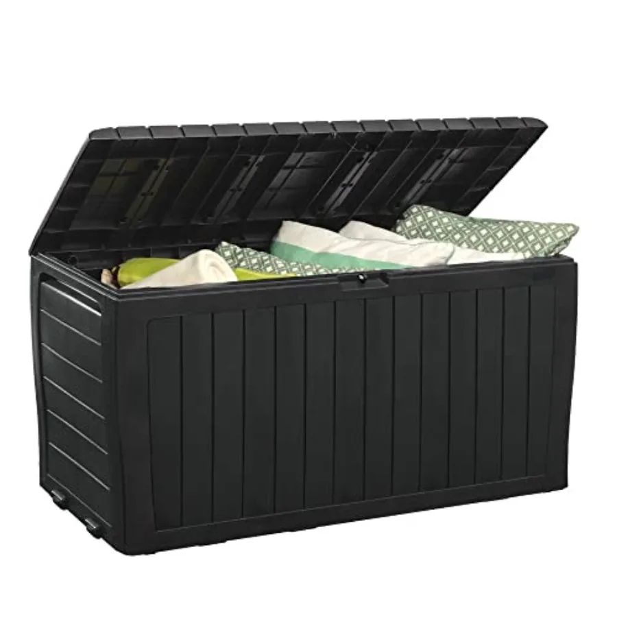 

Marvel Plus 71 Gallon Resin Deck Box-Organization and Storage for Patio Furniture Outdoor Cushions Throw Pillows Garden Tools a