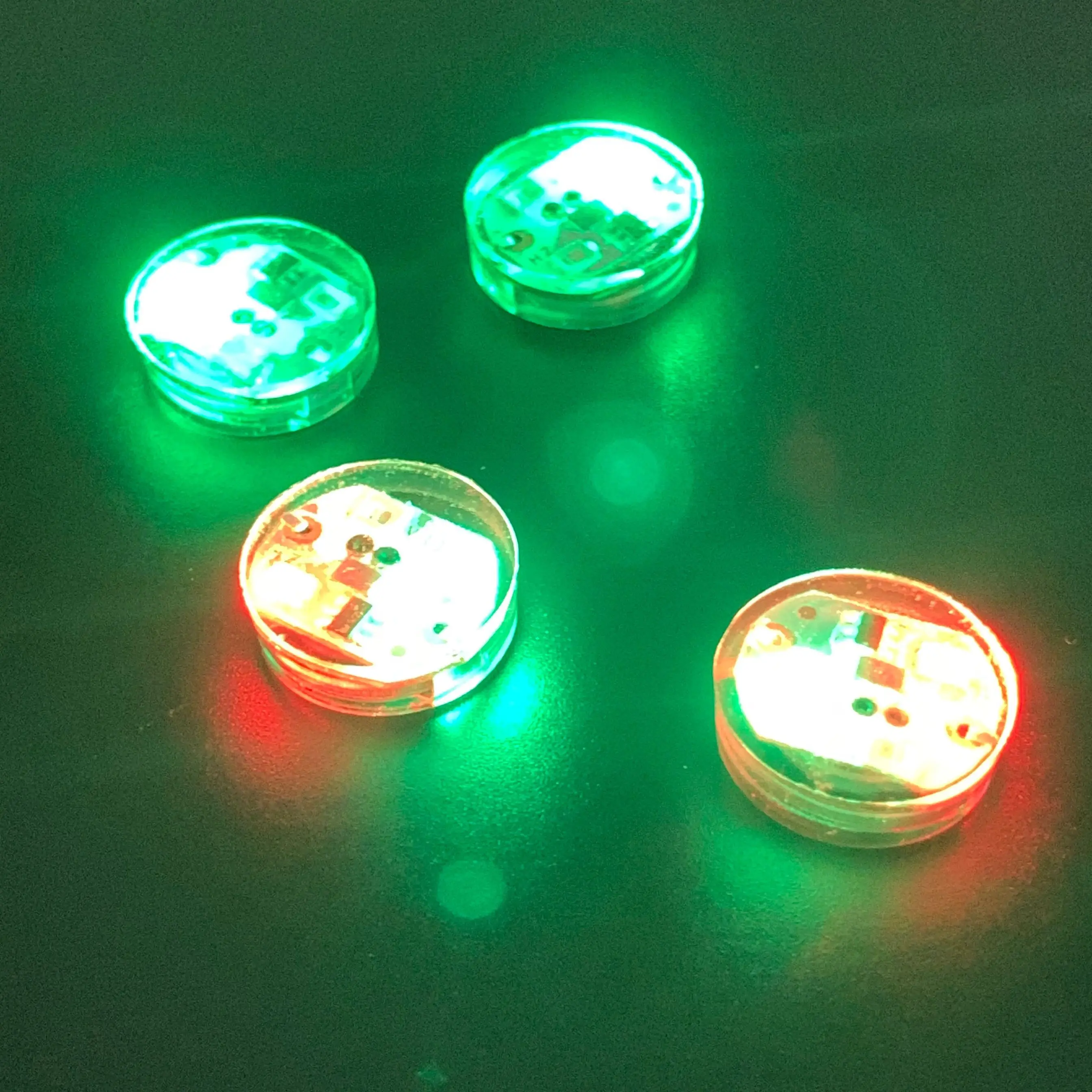 LED Vibrating Electric Lamp, Mini Shoes Lights, Flashing RGB Lighting, Waterproof, 500 Pcs