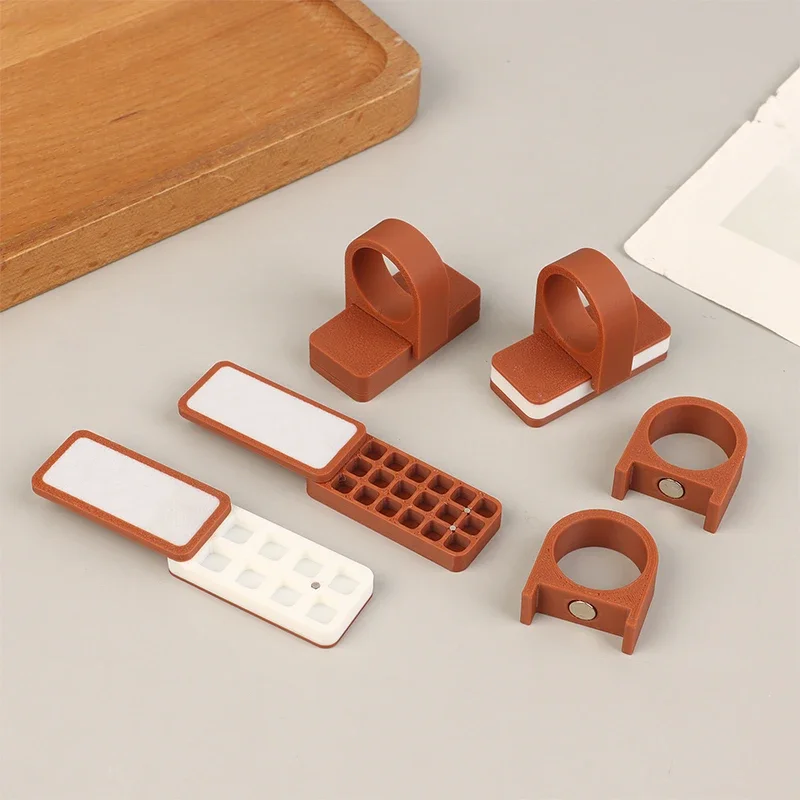 

8/18 сеток, портативная мини-акварельная палитра с кольцом, маленькая коробка для пигментов, студенческий художник, путешествия, эскиз, живопись, товары для рукоделия