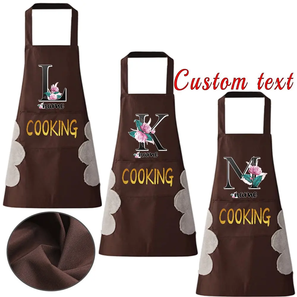 

Personalized Customized Oil-proof and Pollution-proof Apron Restaurant Supplies Kitchen Apron Fashion Cooking Coffee Baking