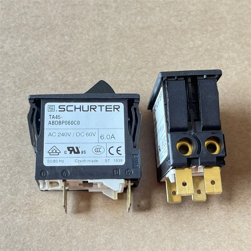 TA45-ABDBP060C0 4430.1488 Imported SCHURTER 4-pin circuit breaker switch 6A AC240V genuine