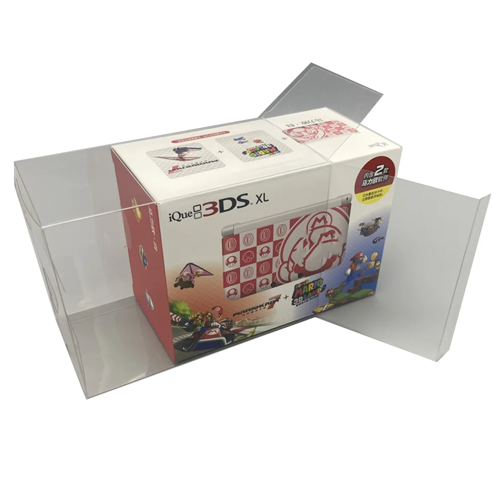 Collection Display Box For Nintendo IQUE 3DS XL/3DSLL Game Storage Transparent Boxes TEP Shell Clear Collect Case