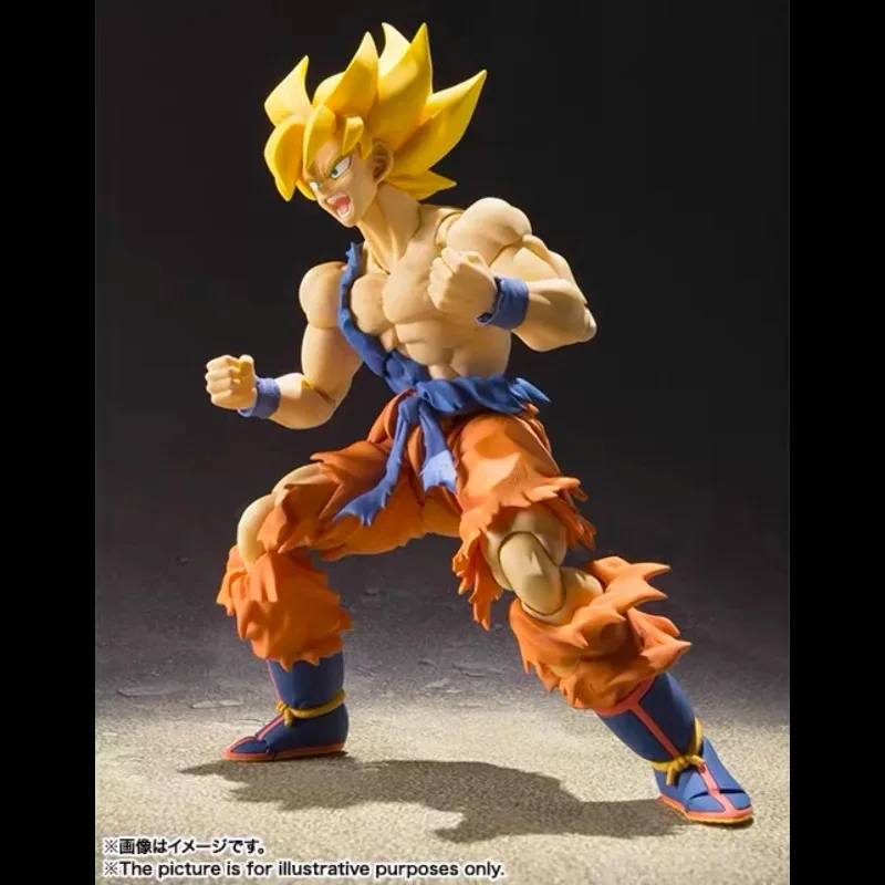 ในสต็อก Black Hole ของเล่น Dragon Ball Z SHF SSJ Battle เสีย Super Saiyan Furious Hero Son Goku อะนิเมะ Action Figure ของขวัญ