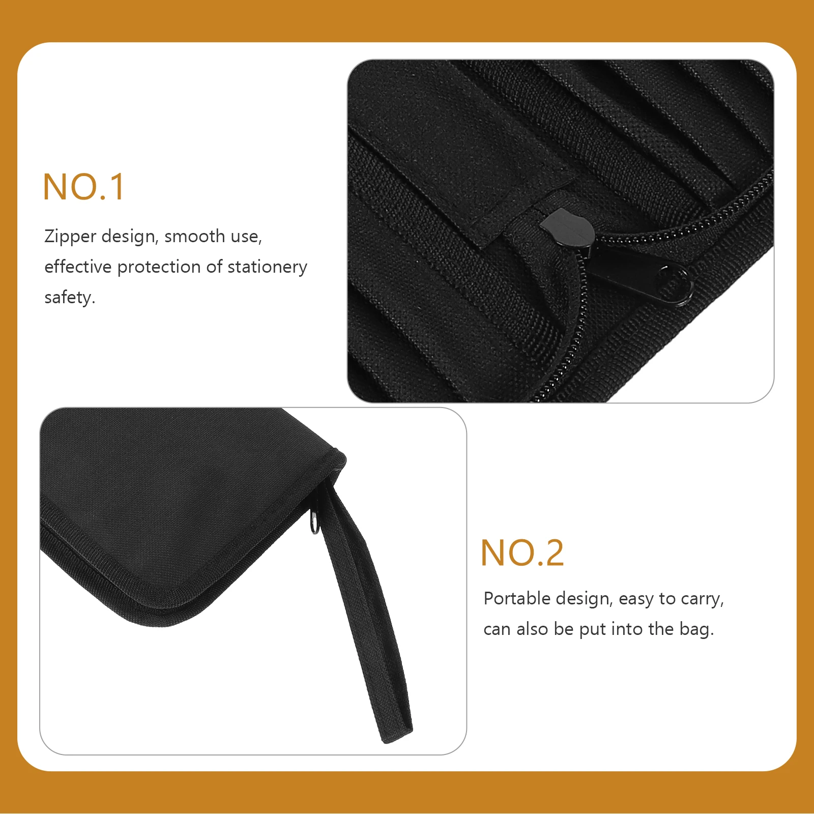 

1pc 15 Slots Paint Brush Holder Durable Canvas Pouch Black Rollup Artist Paintbrush Storage Travel Friendly Premium Quality