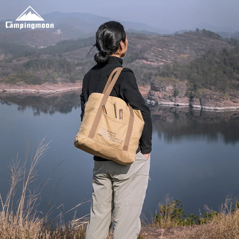 

Canvas Large Capacity Outdoor Camping Small Item Storage Shoulder Bag, B-189, Thick Cotton Tote Bag