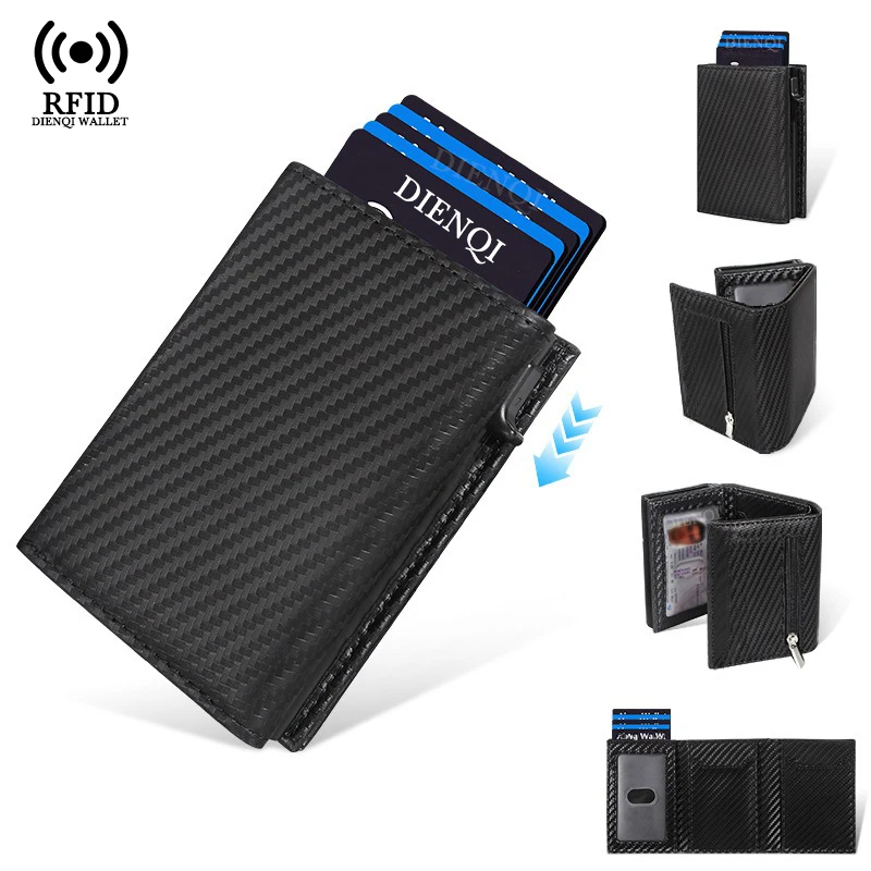 titulares-de-cartao-de-fibra-de-carbono-rfid-masculino-carteira-id-banco-saco-de-cartao-de-credito-magnetico-pu-trifold-aluminio-pop-up-caso-de-metal-carteiras