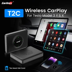 CarlinKit T2C Wireless CarPlay For Tesla Android Auto Adapter for Model 3 Model Y S X BT Connect No SIM Card Tesla CarPlay Box