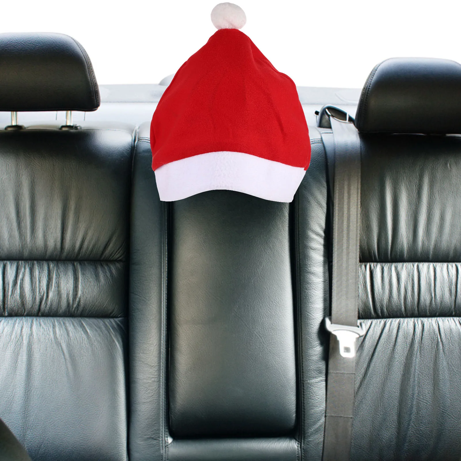 

2Pcs Santa Hat Car Headrest Covers Christmas Vehicle Decor Xmas Seat Covers Holiday Decoration Vehicle Decor Xmas Supplies